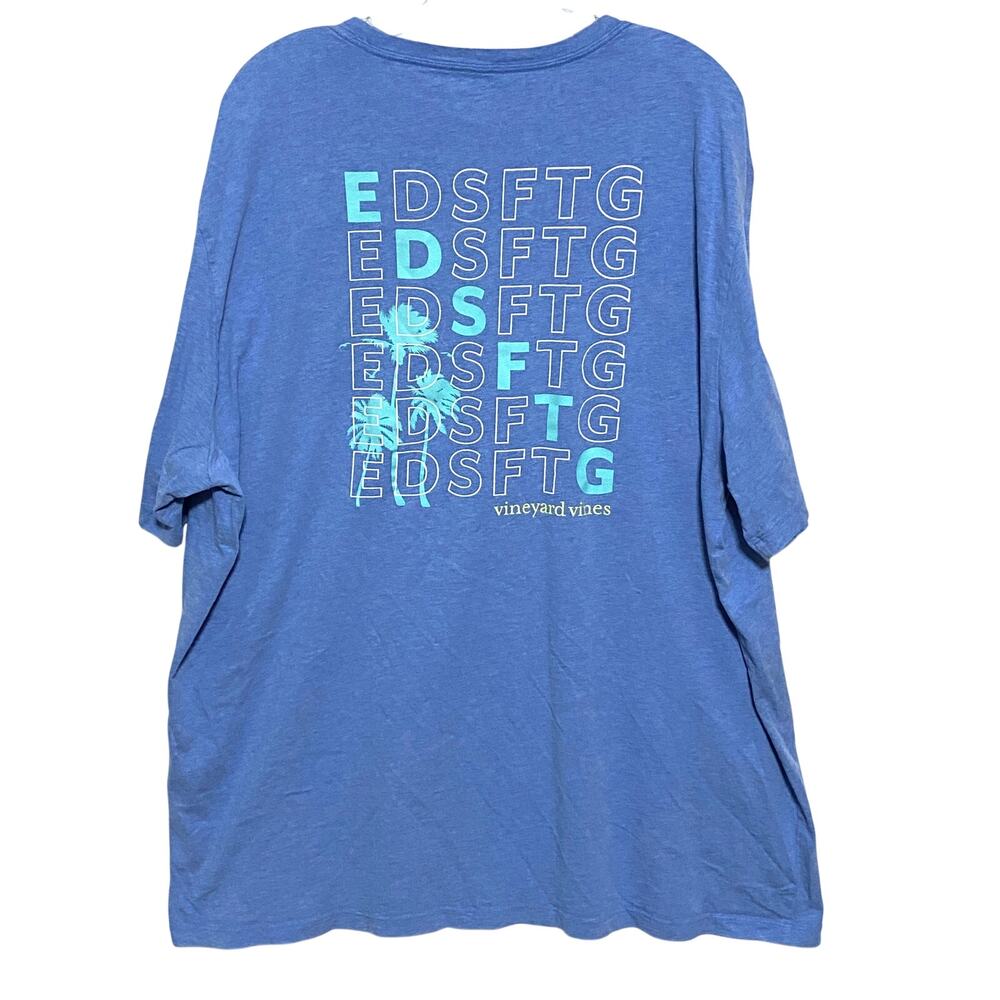Vineyard Vines EDSFTG Palm Shirt Mens XXL Preppy Nautical Vacation Beach Resort